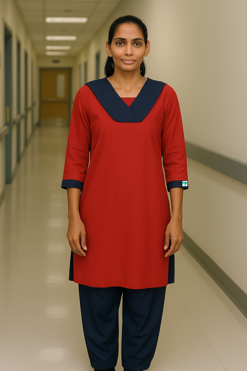 Housekeeping Red Dress for Women