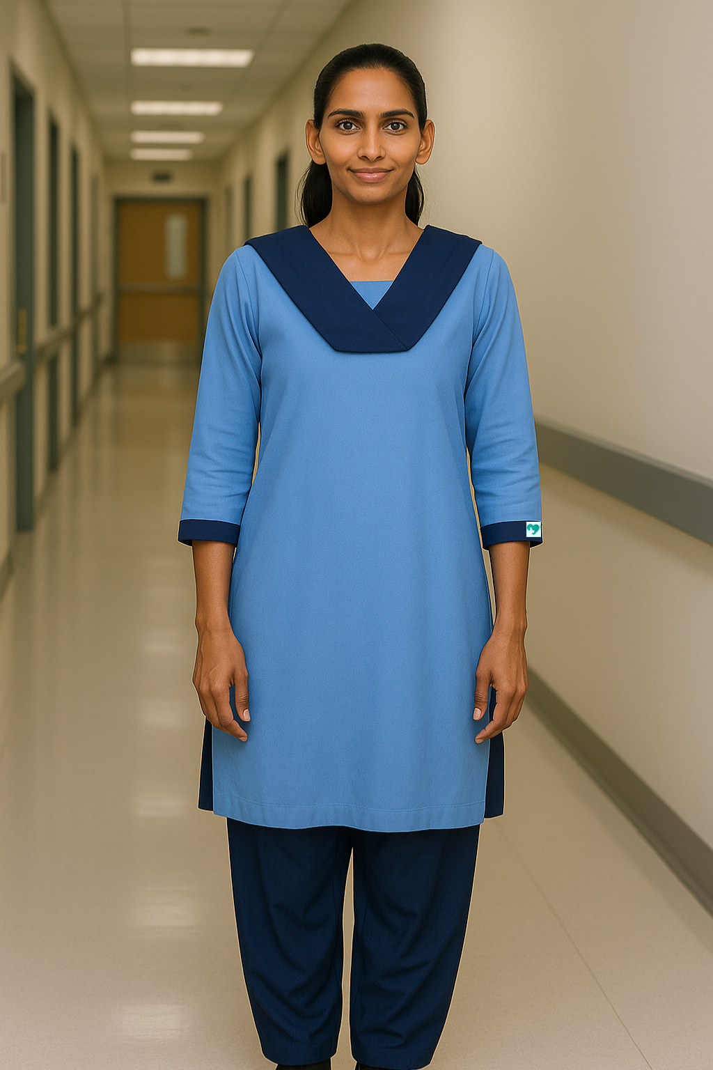 Housekeeping Blue Dress for Women