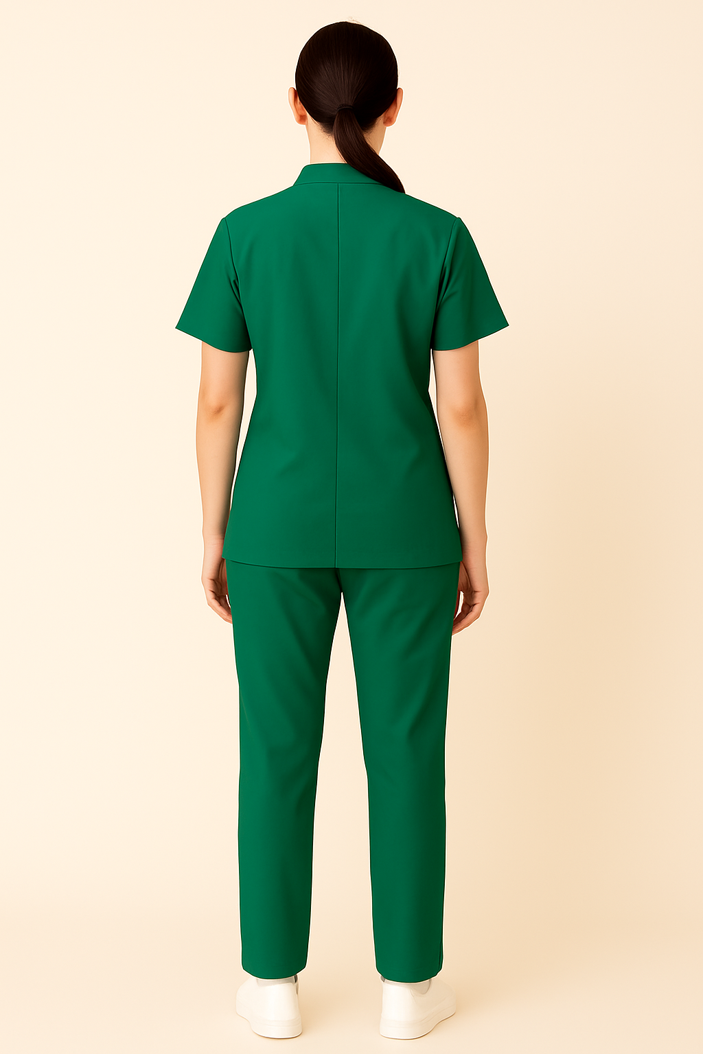 PRESTIGE 4 POCKET MANDARIN (GREEN) WOMEN SCRUB
