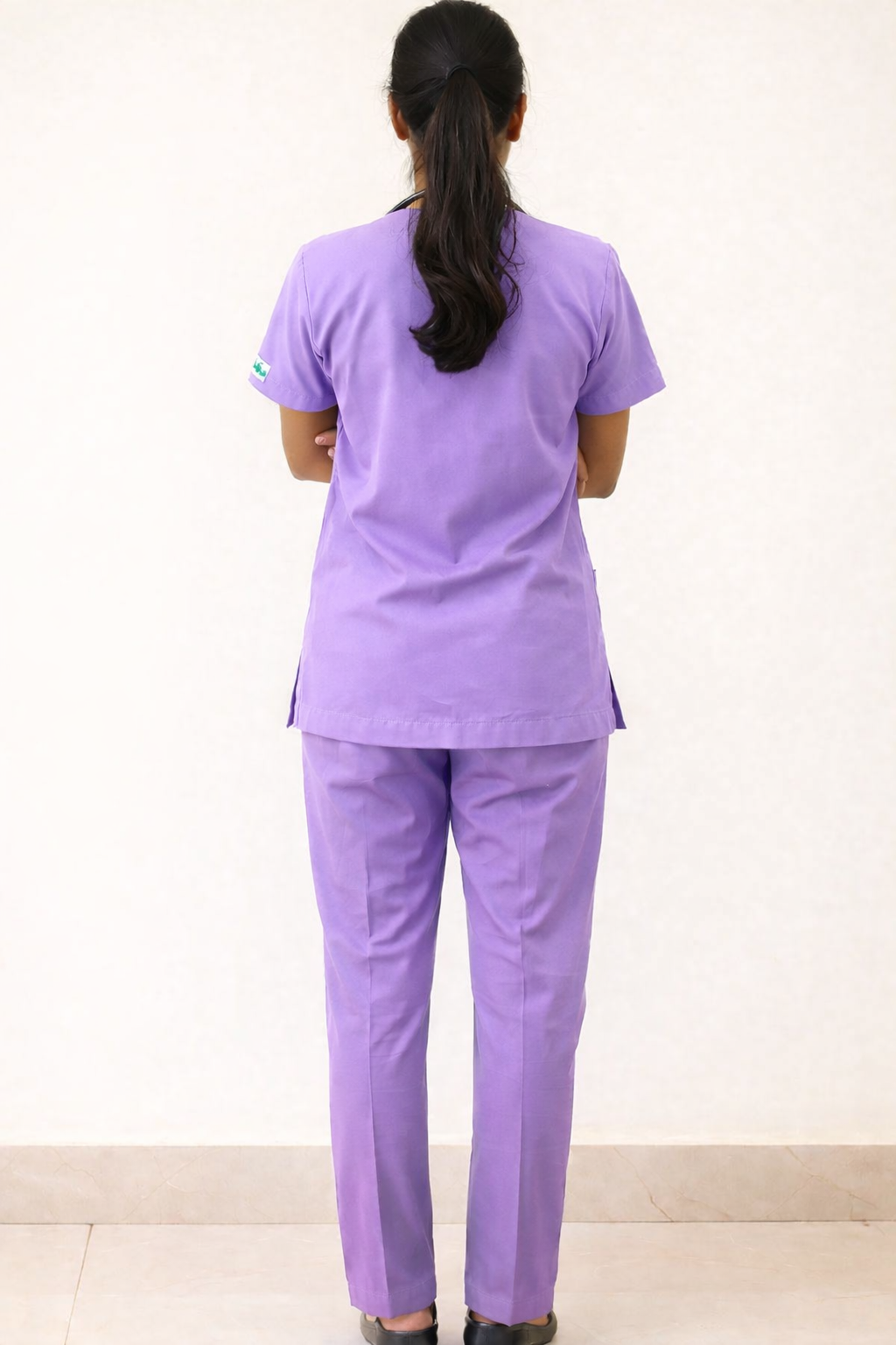 TSM ELITE 6 POCKET ZIPPER (PURPLE) WOMEN SCRUB