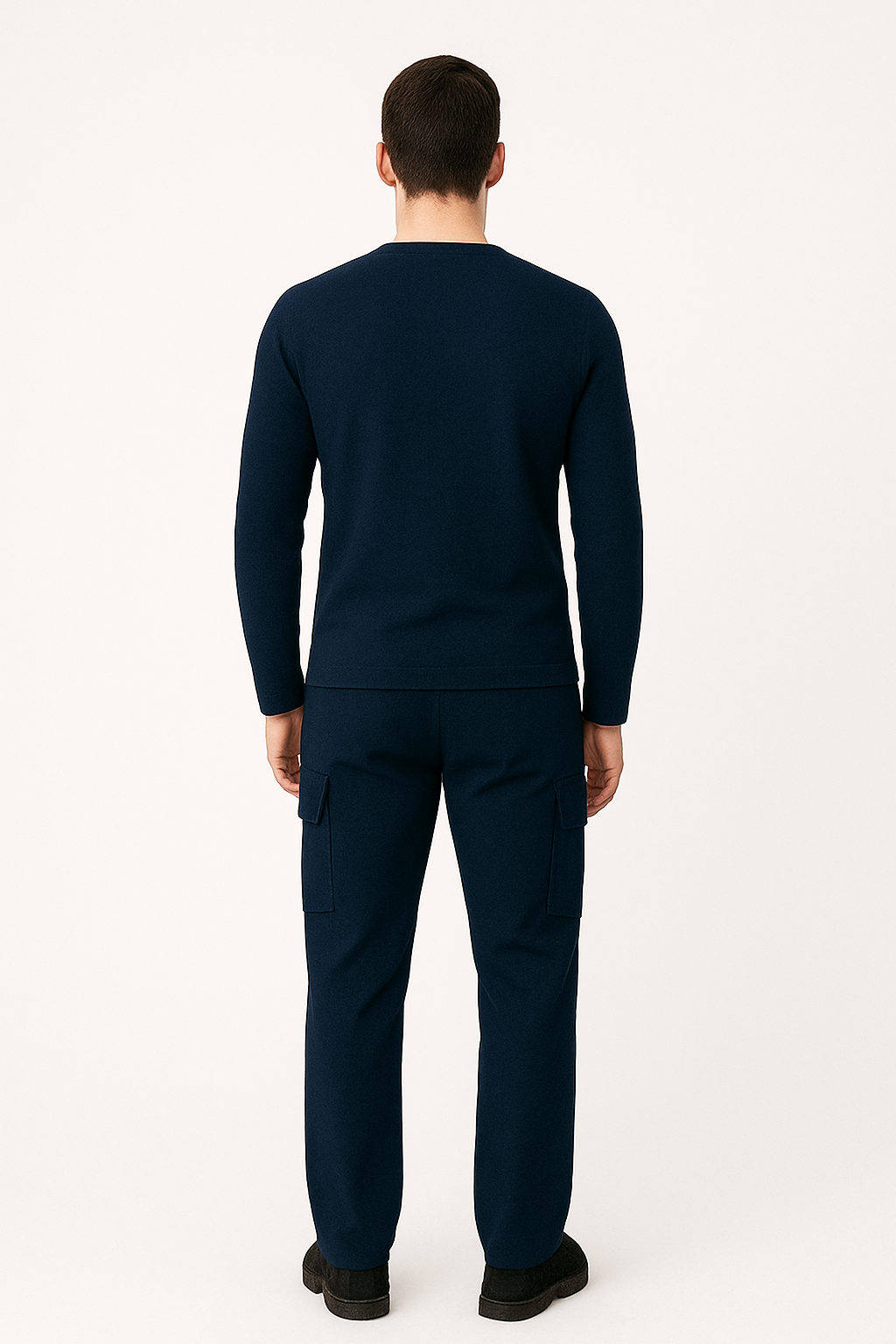Cotton Spandex Navy blue Under Scrub for Men