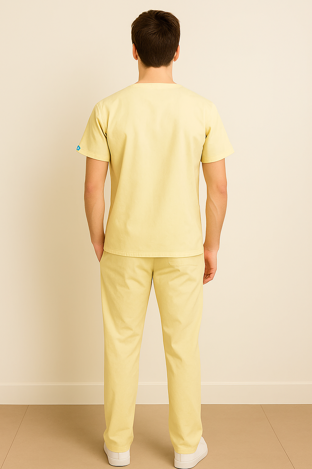 PRESTIGE 4 POCKET V NECK (YELLOW) ACTIVE SCRUB