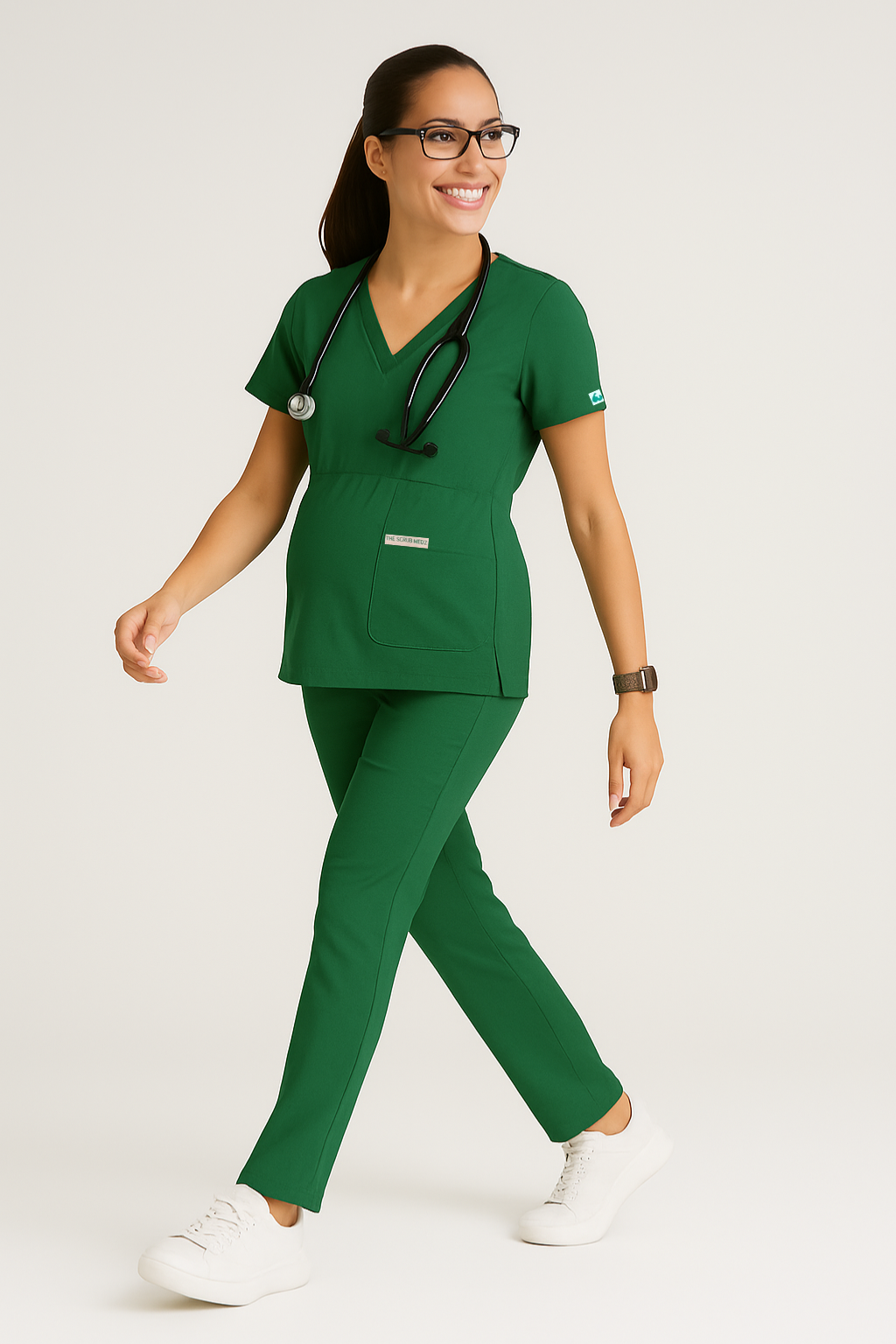Green Maternity Scrub For Women