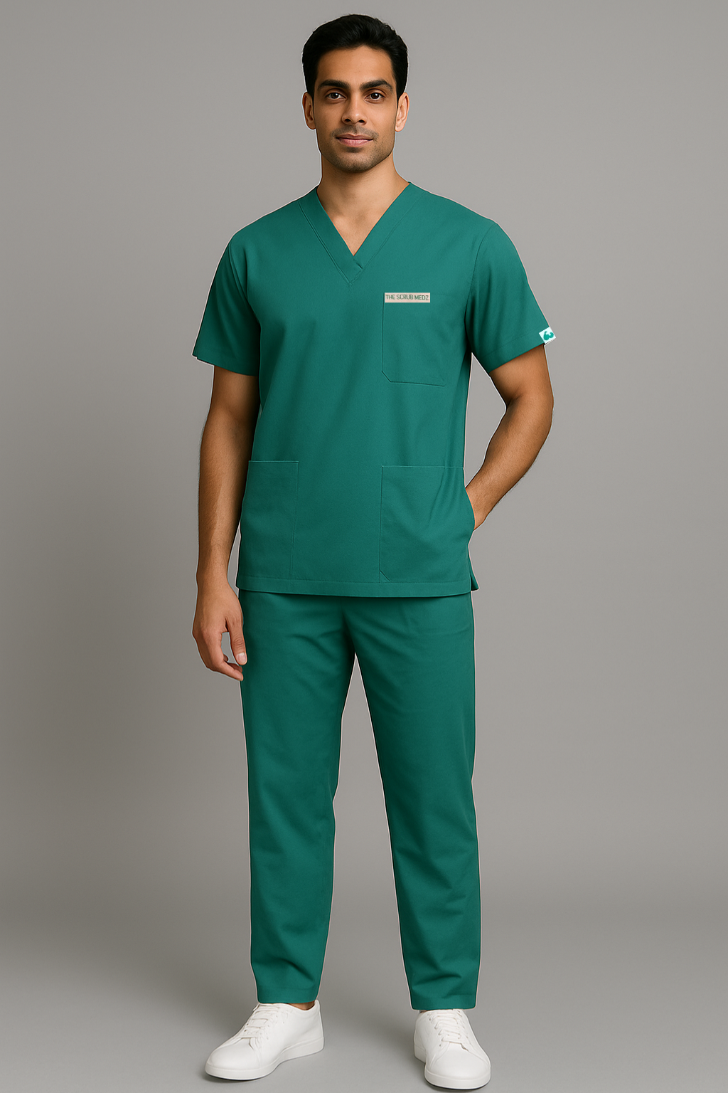 PRESTIGE 4 POCKET V NECK (LIGHT GREEN) ACTIVE SCRUB