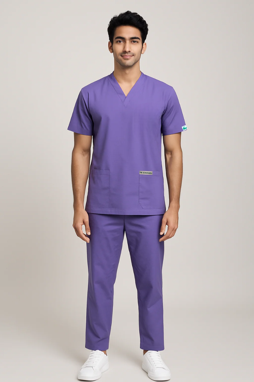 PRESTIGE 4 POCKET V NECK (VIOLET) ACTIVE SCRUB