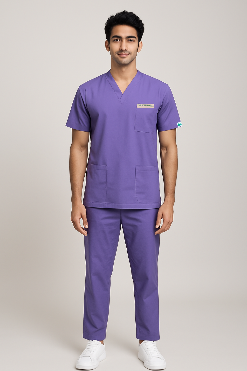 PRESTIGE 4 POCKET V NECK (VIOLET) ACTIVE SCRUB