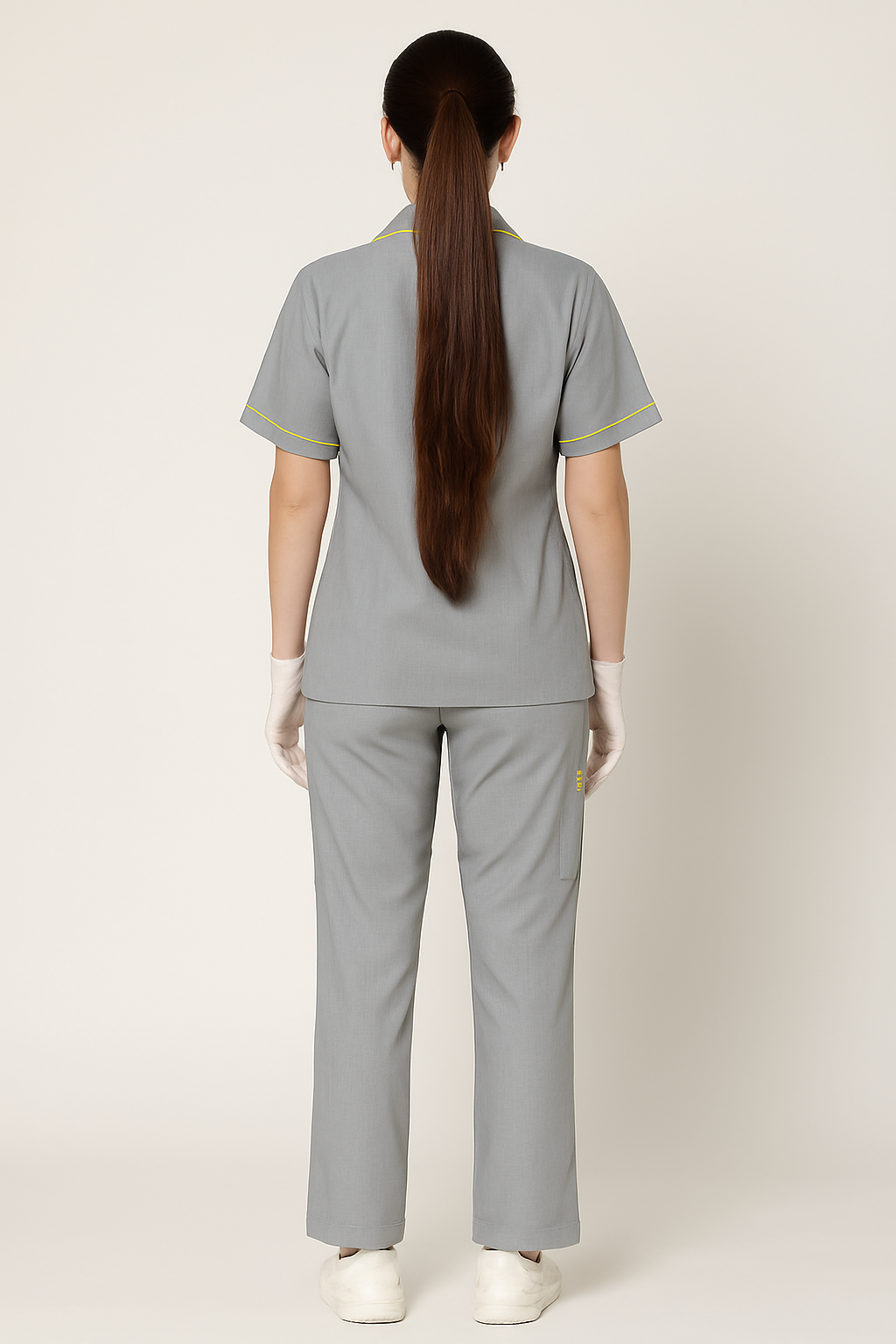 TSM ULTRA 8 POCKET V NECK (GREY) WOMEN SCRUB